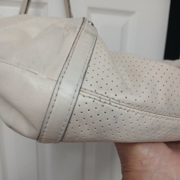 Coach Perforated Leather Hobo🤍 - Picture 5 of 13